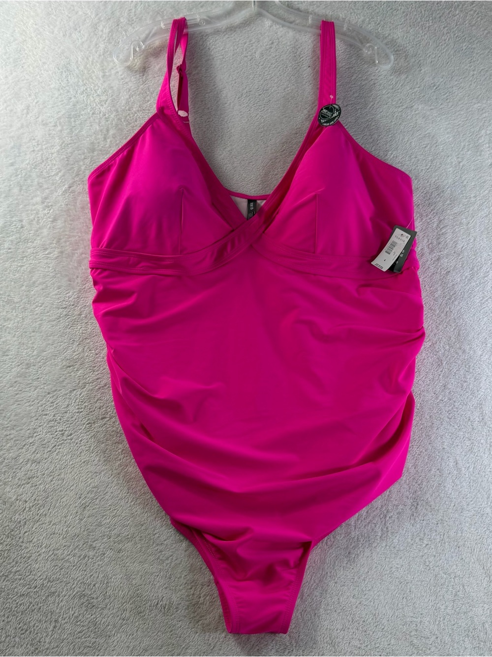 Torrid NWT Hot Pink Slim Fix One Piece Swimsuit Size 4